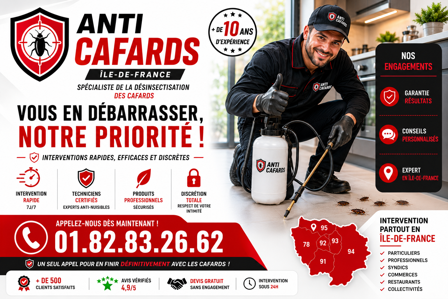 Cafards Arnouville les Gonesse